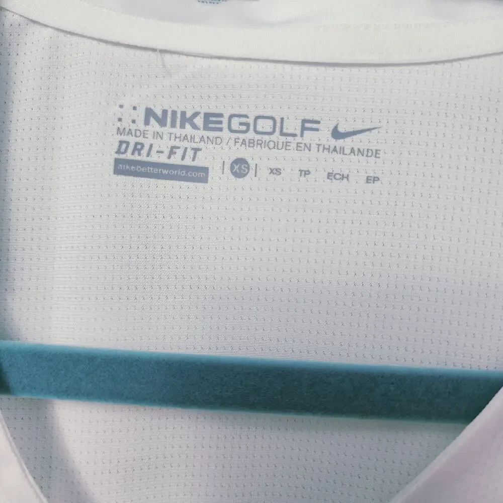 Nike Women's Dri-FIT Vertical Mesh Polo (Style #637165) White XS NWT